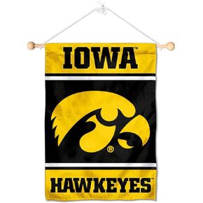 Iowa Hawkeyes Window Wall Banner Hanging Flag with Suction Cup