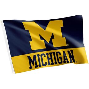 Desert Cactus University of Michigan Flag Wolverines UM U of M Flags Banners 100% Polyester Indoor Outdoor 3x5 (Style C)