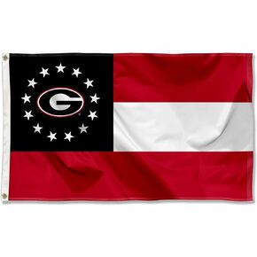 Georgia Bulldogs State of Georgia Flag