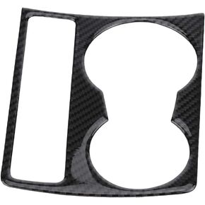 Carbon Fiber Car Center Consoleï¼ŒConsole Cup Holder Cover Water Cup Holder Panel Cover Trim for A4 B8 A5 2009-2015