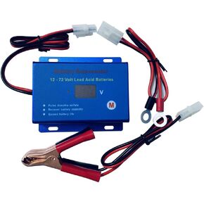 Battery Desulfator Regenerator Reconditioner Revive Capacity of 12 24 36 48 60 72 Volts Lead Acid Batteries