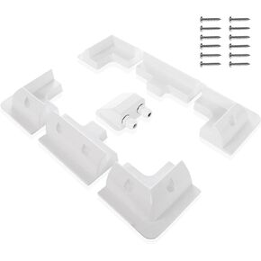 Solar Panel Mounting Brackets Solar Panel Mount Kit Drill Free 7PCS Solar Panel Roof Mounting for Boats Flat Roof Camping Van RV White