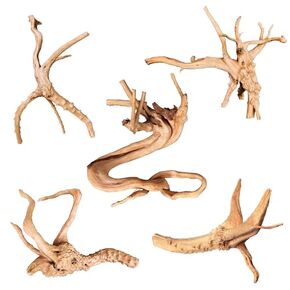 majoywoo Natural Large Coral Driftwood for Aquarium Decor Reptile Decor, Assorted Driftwood Branch 9-14" 2 Pcs, Fish Tank Decoration…