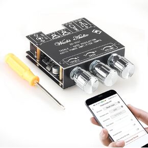 ZK-302T 30W+30W لوحة مضخم صوت بلوتوث مع التحكم في التطبيق (Android فقط)، DC12V يدعم إدخال Bluetooth/AUX/USB للوحة مكبرات الصوت اللاسلكية DIY in Kuwait