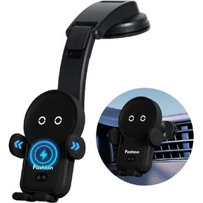 Wireless Car Charger Mount,15W Qi Fast Charger, Wireless Car Charger Smart Sensor Air Vent, Automatic Clamping Phone Holder for iPhone14/13/12/11//XS/XR/8, Samsung S22/S21/S20/Note 20, etc