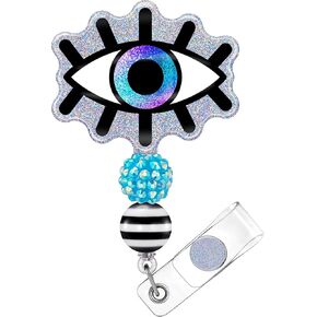Plifal Badge Reel Holder Retractable with ID Clip for Nurse Nursing Name Tag Card Cute Funny Accessories with Alligator Clip Medical Assistant Office Student Work Hospital