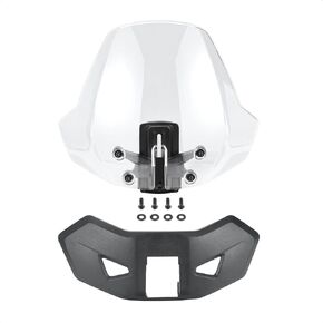 Front Windshield, Adjustable Aerodynamic Sport Front Windshield for Can-Am Ryker 600/900, Sport & Rally Edition All Models Accessories Replace OEM # 219401023