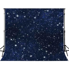 10x10ft Night Starry Sky Photo Backdrop Studio Props Stars Background GEFU639