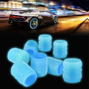 Tire Valve Stem Caps, 8Pcs Car Glow Tire Air Caps Cover, Universal Tire Valve Stem Covers 8PCS