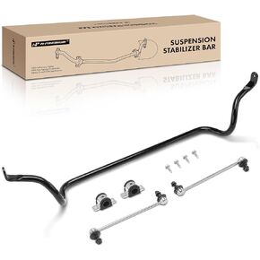 A-Premium [24mm] Front Suspension Stabilizer Bar Kit with Sway Bar Links Bushing & Bracket Compatible with Jeep Compass 2007-2017, Patriot 2007-2017 & Dodge Caliber 2007-2012, Replace# 5105101AA