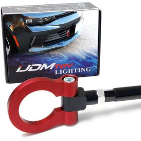 iJDMTOY Track Racing Style Tow Hook Ring Compatible With 2016-up Gen6 Chevy Camaro (Pre-LCI)