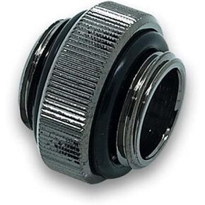EKWB EK-AF G1/4" 6mm Male to Male Extender Fitting, Black Nickel