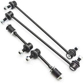 4PCS Front and Rear Sway Bars Suspension Stabilizer Sway Bar End Links Kit Replacement K750043 K750257