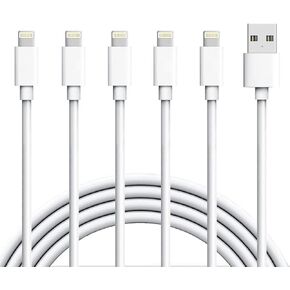 MFi Certified iPhone Charger, 5Pack 6FT Lightning Cable Extra Long iPhone Charger Cable Charging Cord Compatible iPhone 13/12 11 Pro Max XR XS X 8 8 Plus7 7Plus 6s 6sPlus 6 6Plus & More