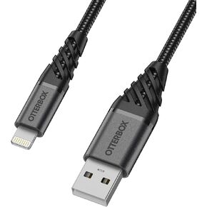 OtterBox Premium USB-A to Lightning, 1M - Dark ASH in Saudi Arabia