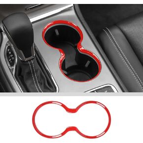 JWWY Gear Shift Shifter Knobs Cover Trim Compatible with Jeep Grand Cherokee Accessories 2014-2015 2pcs Carbon Fiber