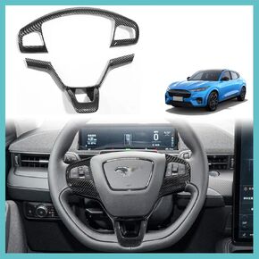 AOSKonology for Mach E Center Console Gear Shifter Panel Cover Trim Accessories,Gear Panel Decorative Cover ABS Material Compatible with 2021 2022 2023 2024 Mustang Mach E Accessories (Carbon Fiber)