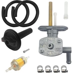 M MATI Fuel Cock Assy & Lever Replacement for Kawasaki Prairie 360 KVF360 2003-2013 Prairie 400 KVF400 1997-1998 51023-1402&92077-1098, Fuel Tank Switch Valve Part