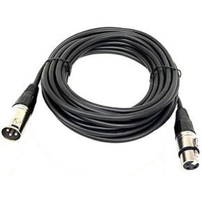 HQRP 25ft 3-pin XLR Male to XLR Female Microphone Cable, Cord, Mic Cord, XLR Balanced Speaker Cable for RODE Microphones NT1000, NT2-A; Shure PG48-XLR, PG57-XLR, PG58-XLR, PG81-XLR Microphones