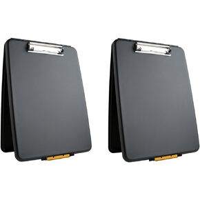 Dexas 1517-912PK Slimcase Storage Clipboard, Set of Two, Black, 2 Piece
