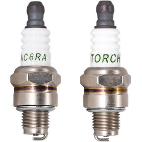 PK2 TORCH Spark Plug AC6RA Replace for NGK CMR6A/1223 Spark Plug, for Champion 978/RY4C RY4CT10, for Autolite 4194 Spark Plug, for Brisk 3158 SR15C, OEM