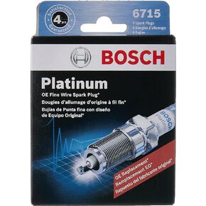 BOSCH 6715 OE Fine Wire Platinum Spark Plug - Pack of 4