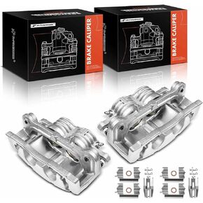 A-Premium Disc Brake Caliper Assembly with Bracket Compatible with Select Buick, Chevrolet, GMC, Isuzu & Saab Models - Rainier, SSR, Trailblazer, Envoy XL XUV, Ascender, 9-7x - Front Side