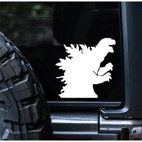 Sunset Graphics & Decals Godzilla Decal Sticker Car Vinyl Monster | Cars Trucks Vans Walls Laptop Computer | White | 5 inches | SGD000170