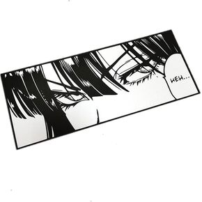 Cartoon Girl Anime Peeping Eyes Yeah Girl Motorbike Helmet Vinyl Automobile Tail Window Stickers Car Styling Decals