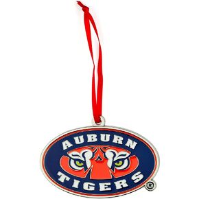 Auburn Tigers Mascot Metal Christmas Ornament