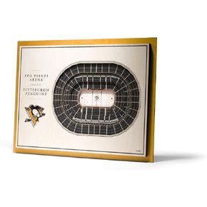 YouTheFan NHL 5-Layer 17 x 13 StadiumViews 3D Wall Art
