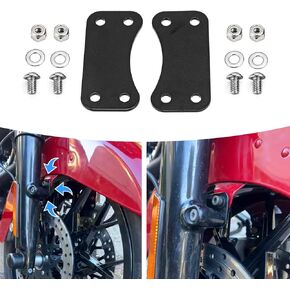 WSays Front Fender Lift Risers Bracket Compatible with 21" Wheel Harley Touring 2014 & Newer