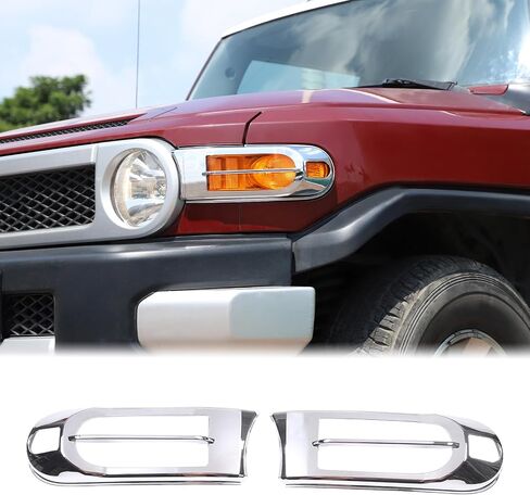 غطاء مصباح الضوء الخلفي مناسب Toyot@a FJ Cruiser 2007-2024 غطاء الضوء الخلفي الذيل مصباح حماية الإطار حواف ضوء الفرامل الخلفية غطاء الكسوة الخلفية غطاء الديكور الأمامي حماية ملحقات ABS in Kuwait