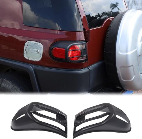 غطاء مصباح الضوء الخلفي مناسب Toyot@a FJ Cruiser 2007-2024 غطاء الضوء الخلفي الذيل مصباح حماية الإطار حواف ضوء الفرامل الخلفية غطاء الكسوة الخلفية غطاء الديكور الأمامي حماية ملحقات ABS in Kuwait