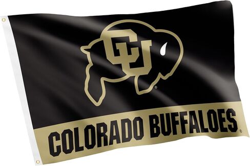 University of Colorado Flag Buffaloes CU Buffs Flags Banners 100% Polyester Indoor Outdoor 3x5 (Style S) in Saudi Arabia
