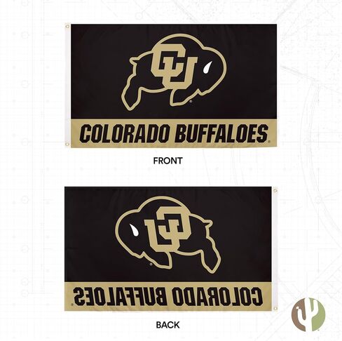 University of Colorado Flag Buffaloes CU Buffs Flags Banners 100% Polyester Indoor Outdoor 3x5 (Style S) in Saudi Arabia