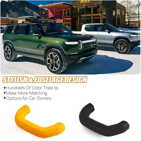ملحقات السحب لملحقات Rivian R1t/R1s، 2 حزمة من أغطية خطاف السحب لملحقات Rivian R1T/R1S، 𝗬𝗲𝗹𝗹𝗼𝘄 in Saudi Arabia