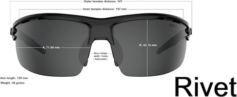 Rivet Sport Sunglasses, Ideal For Cycling, Golf, Pickleball, Running And Tennis in Kuwait