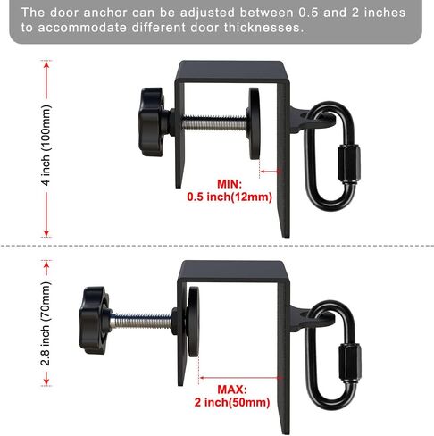 SELEWARE Door Anchor for resistance bands Home Gym Workout Door Mount Attachment for Body Weight Straps, Strength Training, Physical Therapy Exercise in Saudi Arabia