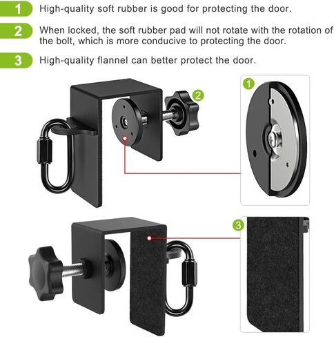 SELEWARE Door Anchor for resistance bands Home Gym Workout Door Mount Attachment for Body Weight Straps, Strength Training, Physical Therapy Exercise in Saudi Arabia