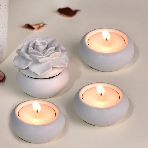 حامل شموع Tealight مرسومة يدويًا من IndianShelf لعيد الميلاد وعيد الفصح لتزيين المنزل قطع مركزية للطاولات وحاملات الشموع لأضواء الشاي السيراميكية - 9 قطع in Saudi Arabia