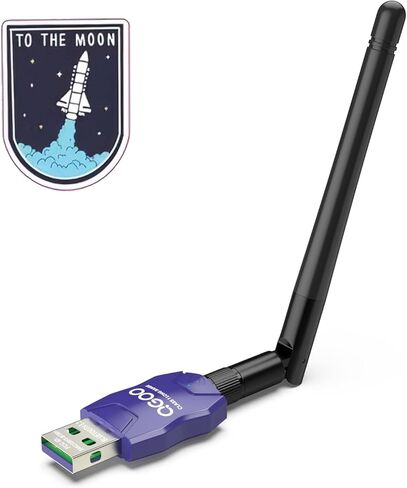 محول بلوتوث طويل المدى من الفئة 1 للكمبيوتر الشخصي، محول بلوتوث USB QGOO للكمبيوتر الشخصي 5.3+EDR، جهاز استقبال بلوتوث دونجل يدعم Windows10/8.1/8/7 (أزرق-118) in Saudi Arabia