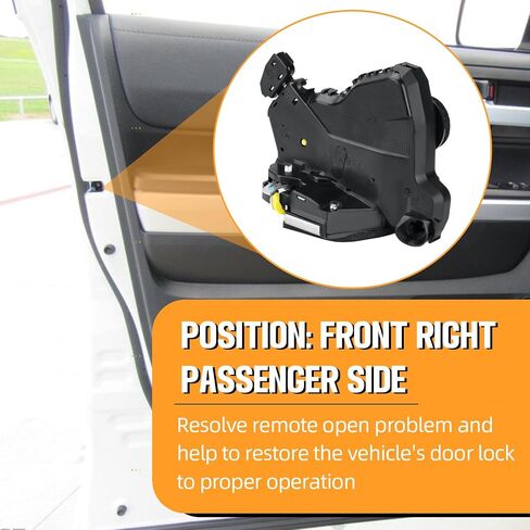 Power Door Lock Latch Actuator 931-401 Front Left Driver Side Door Latch Compatible with Toyota 4Runner Camry Corolla RAV4 Tundra Lexus Scion Replace Power Lock Actuator Integrated 69040-0C050 in Kuwait