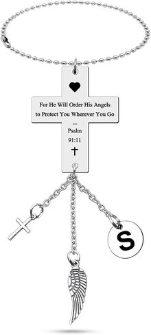 Bible Verse Car Hanging Ornaments Car Pendant for Home Vehicle Religious Car Faith Gifts for Men Women Car Rear View Mirror Hanging Christmas Birthday Easter Prayer Gift Letter S Gifts for Women Men in Saudi Arabia