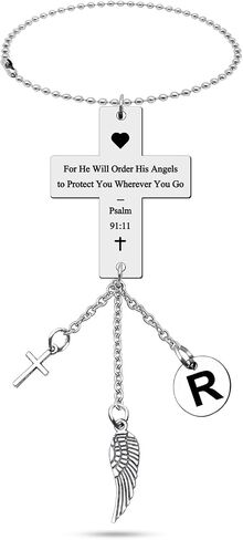 Bible Verse Car Hanging Ornaments Car Pendant for Home Vehicle Religious Car Faith Gifts for Men Women Car Rear View Mirror Hanging Christmas Birthday Easter Prayer Gift Letter S Gifts for Women Men in Saudi Arabia