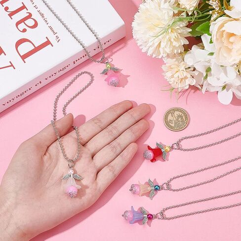 5 قطعة قلادة الملاك الاكريليك سيارة مرآة الرؤية الخلفية سحر نافذة Suncatcher Kerchain المعلقات مع سلسلة للمنزل الديكور سيارة الشنق حلية Keyrings حقيبة قلادة الملحقات in Kuwait