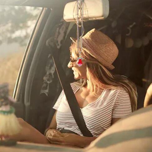 5 قطعة قلادة الملاك الاكريليك سيارة مرآة الرؤية الخلفية سحر نافذة Suncatcher Kerchain المعلقات مع سلسلة للمنزل الديكور سيارة الشنق حلية Keyrings حقيبة قلادة الملحقات in Kuwait