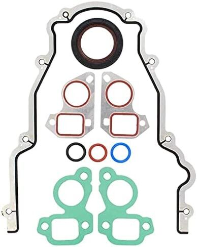 مجموعة حشية غطاء توقيت المحرك - متوافقة مع 4.8L 5.3L 5.7L 6.0L 6.2L تشيفي سيلفرادو، سوبربان، تاهو، جي إم سي سييرا، يوكون، سافانا، كاديلاك إسكاليد - OE 12633904 TCS45993 in Kuwait