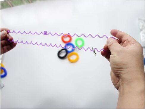 Pack of 36 Colorful Spring Spiral Wrist Coil Key Chain, Wristband Key Ring (Assorted Color) in Kuwait