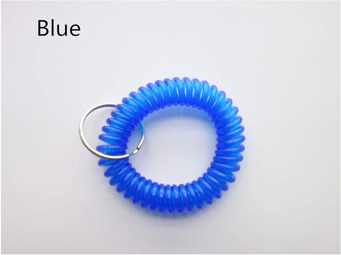 Pack of 36 Colorful Spring Spiral Wrist Coil Key Chain, Wristband Key Ring (Assorted Color) in Kuwait